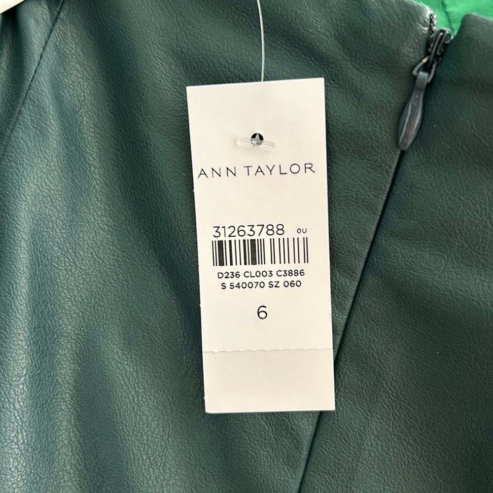 Top notch faux leather pencil skirt Ann Taylor